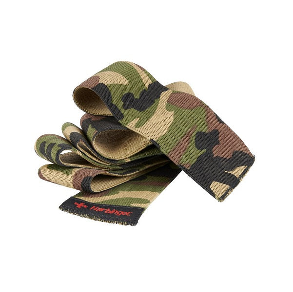 Harbinger Red Line Knee Wraps - Camouflage Design for Weightlifting, Powerlifting & CrossFit Training - Support & Stability for Heavy Lifting Workouts