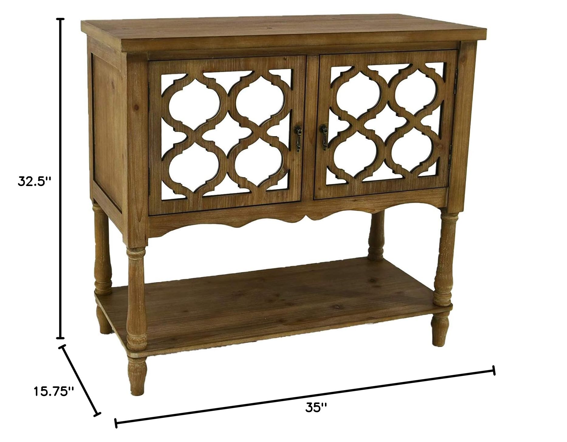 eHemco Moroccan Style Console Table - Handcrafted Wooden Entryway Sofa Table for Hallway & Living Room Decor | Perfect for Home, Office & Apartment
