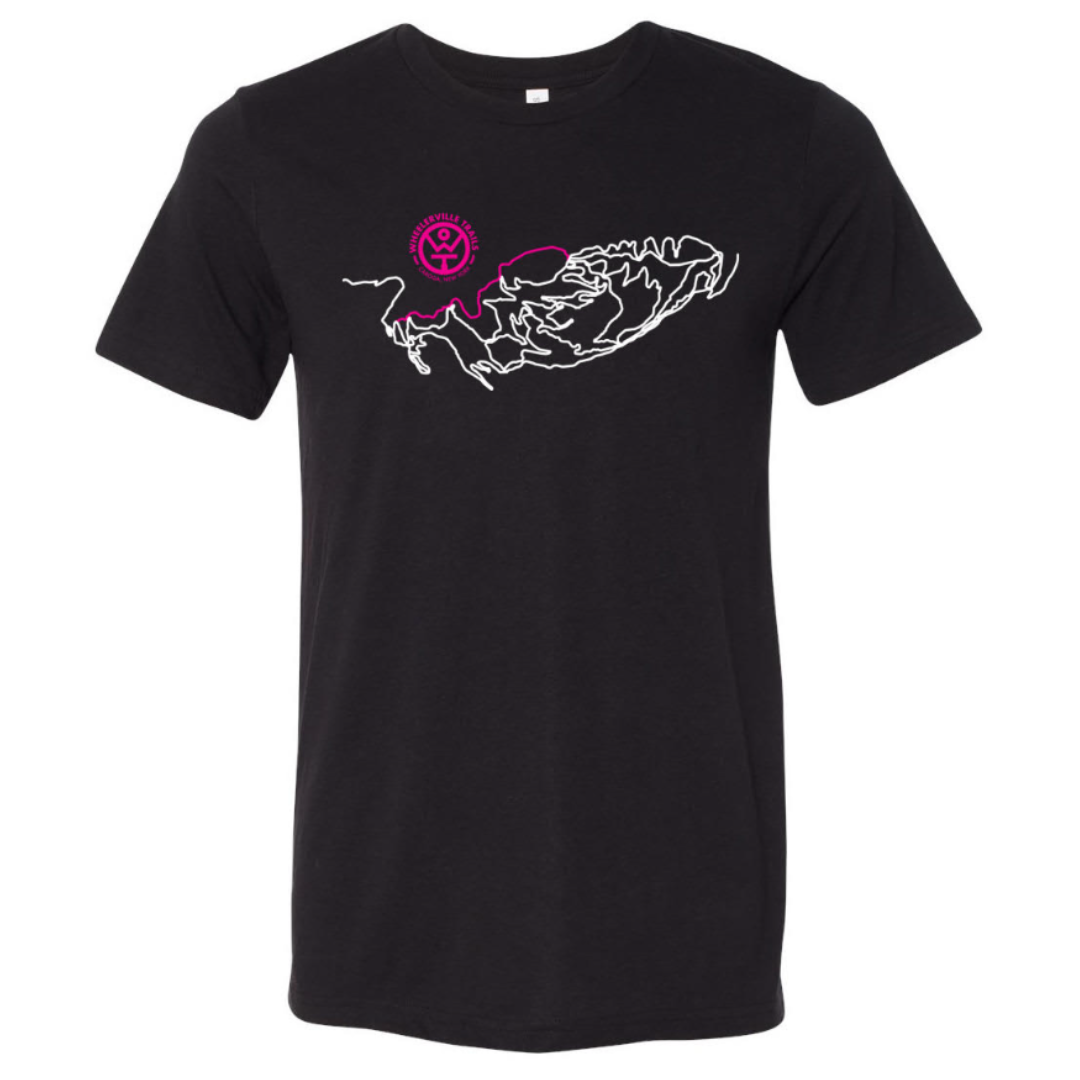 Wheelerville Trails Trail Map T-Shirt - Hiking & Outdoor Adventure Graphic Tee for Men & Women - Perfect for Camping, Backpacking, and Nature Enthusiasts