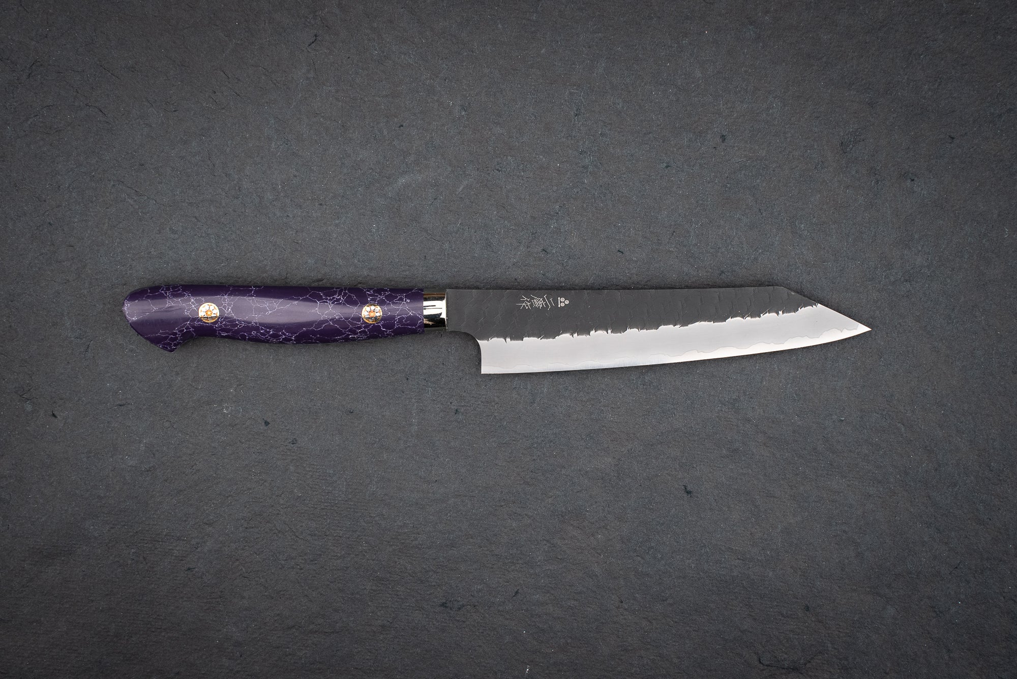 Nigara SG2 Kurouchi Tsuchime Western Kiritsuke Petty Knife 150mm - Premium Japanese Kitchen Knife for Slicing, Chopping & Precision Cutting - Perfect for Home Chefs & Professional Kitchens