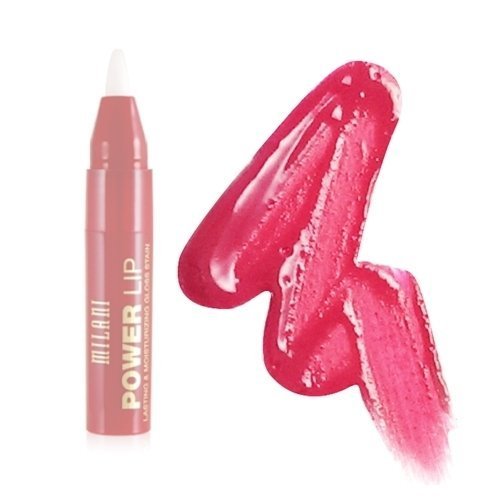 (3 Pack) MILANI Power Lip Lasting & Moisturizing Gloss Stain - Pink Lemonade | Longwear Lip Gloss with Hydrating Formula | Perfect for Everyday Wear, Date Night & Special Occasions