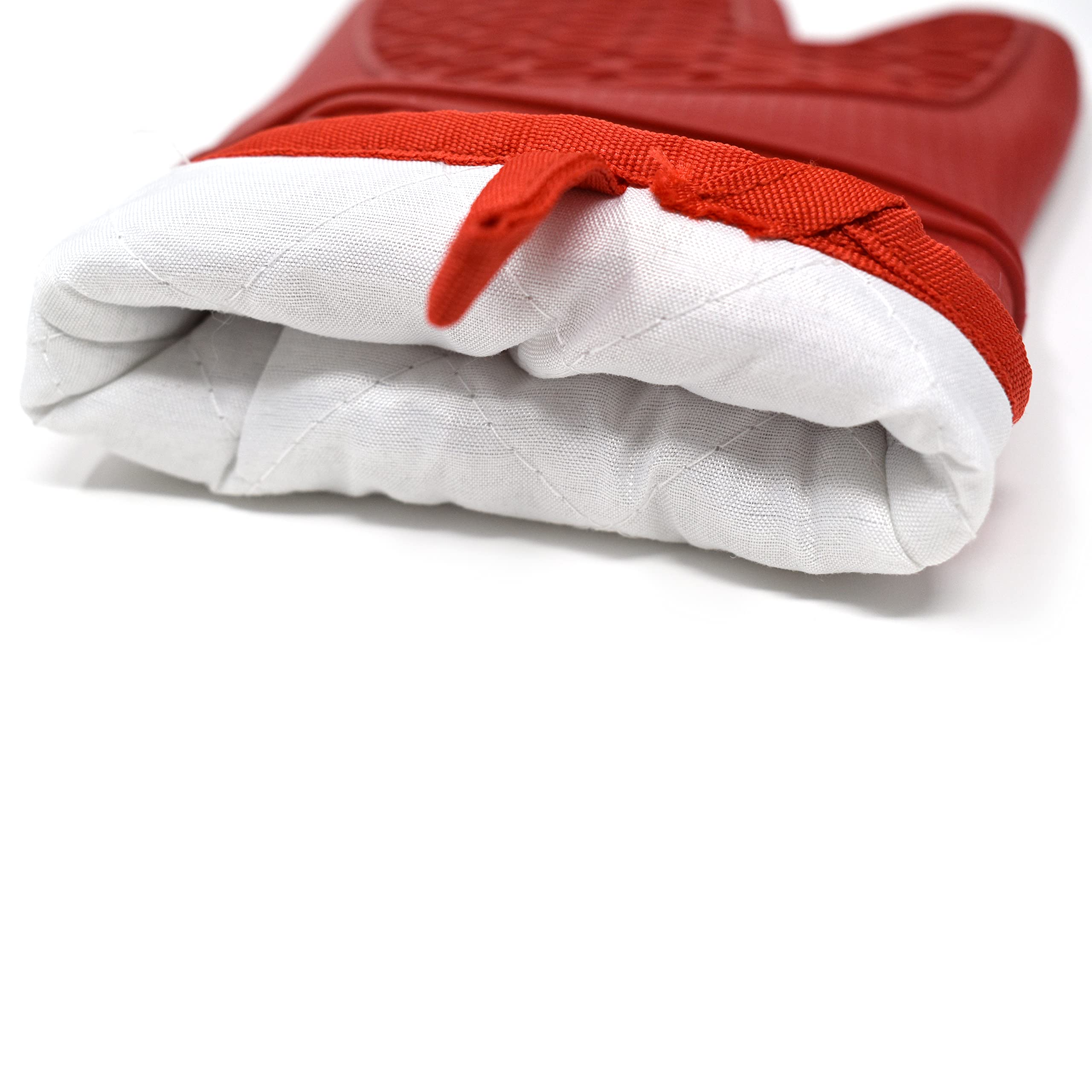 Norpro Premium Heat-Resistant Silicone & Fabric Oven Mitts - Best Kitchen Gloves for Baking, Grilling & Cooking - Perfect for BBQ, Roasting & Handling Hot Pots/Pans