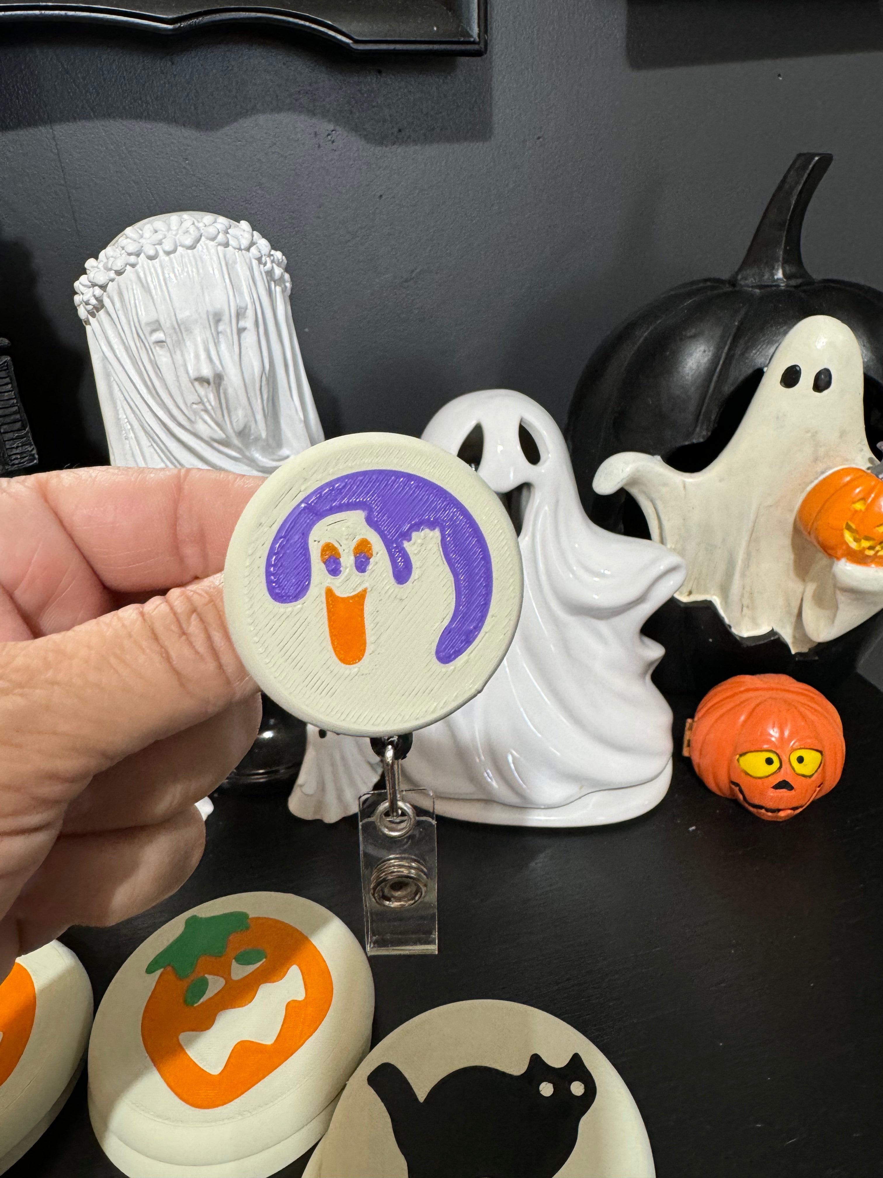 Halloween Cookie Badge Reels - Fun Halloween Party Favors & Teacher Gifts - Perfect for Nurses, Teachers, and Halloween Costume Accessories