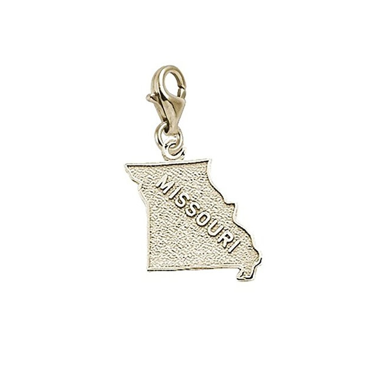 Missouri Charm with Lobster Claw Clasp - Handmade Jewelry Charms for Bracelets & Necklaces - Perfect for DIY Gifts, Birthdays & Friendship Jewelry