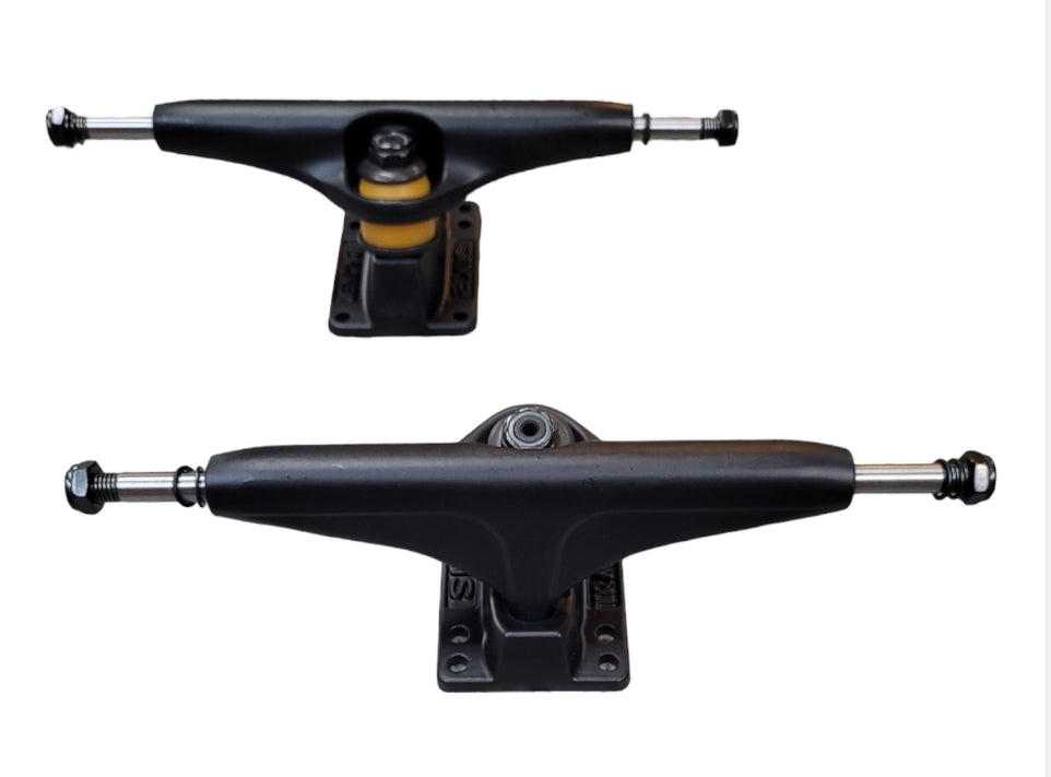 AXIS 161 Black Skateboard Trucks - High-Performance Skateboard Axles for Street & Park Riding - Perfect for Skaters & Longboarders
