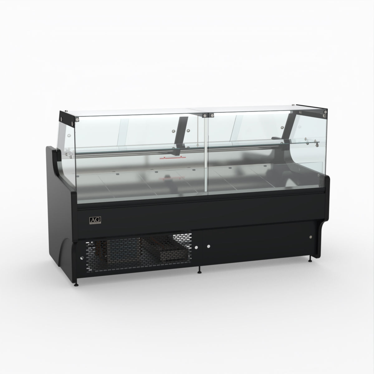 2 Meter AG Deli Showcase Glass Display Case - Perfect for Supermarkets, Delis & Bakeries to Showcase Fresh Food & Pastries