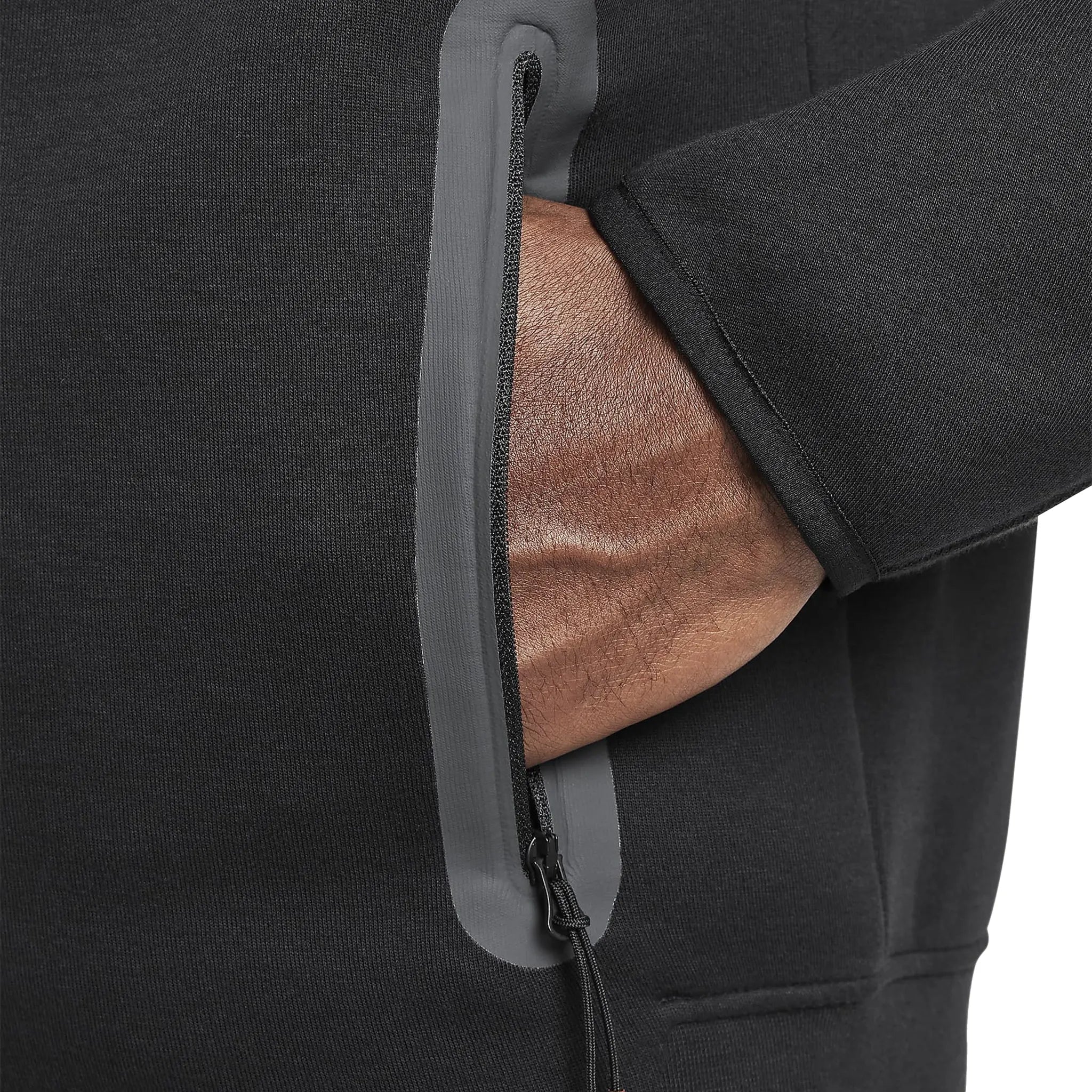 Syna World x Nike Central Cee Tech Fleece Black Hoodie for Men - Lightweight Warm Pullover Sweatshirt - Streetwear Fashion for Urban Lifestyle & Gym Wear