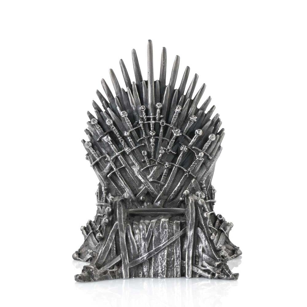 Royal Selangor Handcrafted Game of Thrones Pewter Iron Throne Phone Stand - Premium Gift for Fans - Perfect for Displaying Smartphones & Tablets in Home or Office