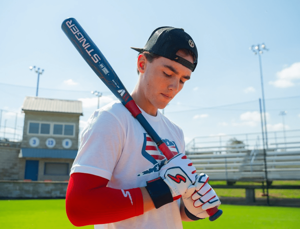 Winder Series Batting Gloves - Red, White & True | Premium Baseball & Softball Hitting Gloves for Training & Games