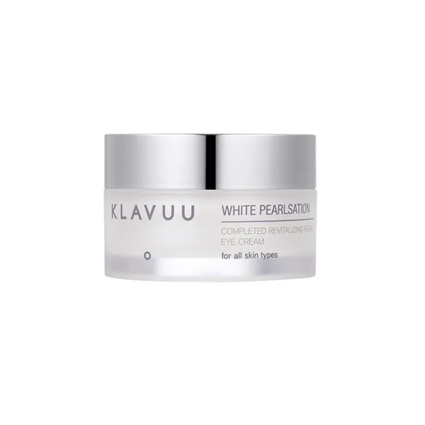 Klavuu White Pearlsation Complete Revitalizing Pearl Eye Cream - Brightening & Anti-Aging Treatment for Dark Circles & Wrinkles | Perfect for Nighttime Skincare Routine & Travel
