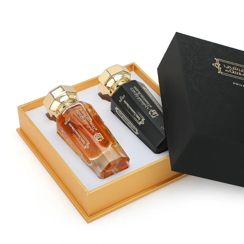Al Qurashi Blend Private Edition Perfume Set - 2 x 50ml Luxury Arabian Fragrance Oils for Men & Women | Perfect for Special Occasions, Gifts & Daily Wear
