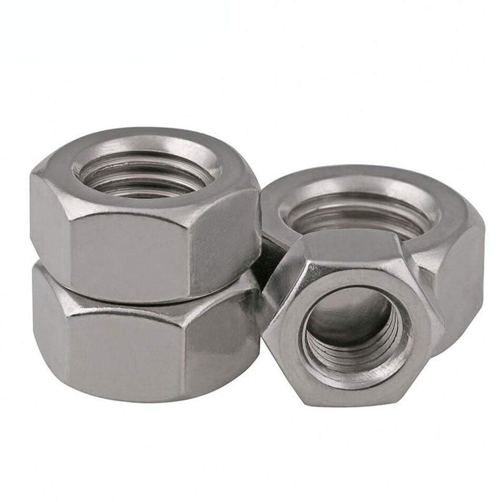 Stainless Steel Hex Nuts M1-M8 DIN934 for Bolts - 304/316 Grade - 25PCS - DIY & Machinery Use