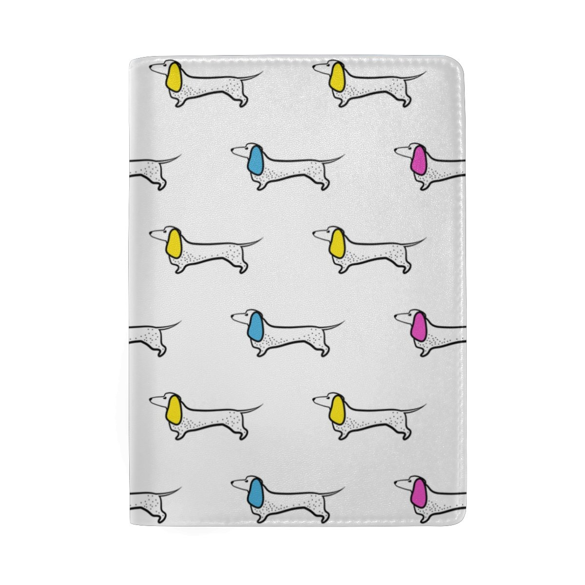 Stylish Dachshund Dog Leather Passport Holder - Cute Travel Wallet for Women & Men | Perfect for Airplane Trips, Vacation & Business Travel Accessories