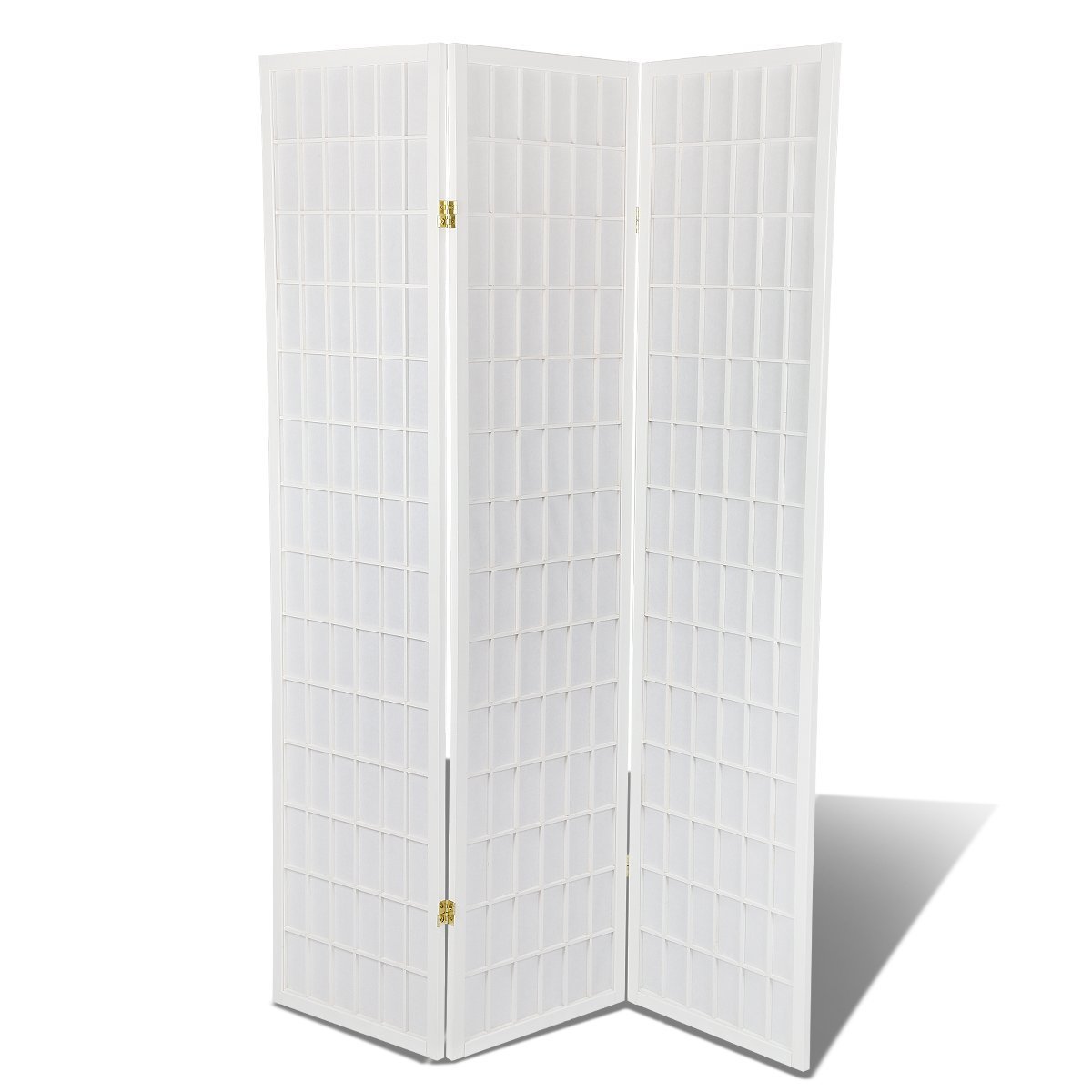 Japanese Shoji Screen Room Divider - 3 to 10 Panel Folding Partition (Black/White/Cherry/Natural Wood) - Traditional Asian Style Privacy Screen for Home, Office & Meditation Spaces