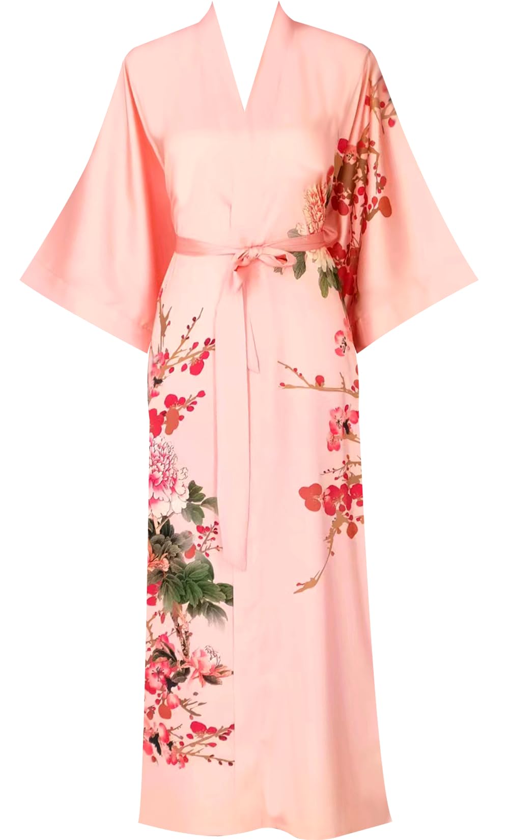 Women's Satin Kimono Robes - Soft Bathrobes & Pajamas for Spa, Bridal, and Loungewear - Perfect for Relaxation, Bridal Showers, and Self-Care Moments