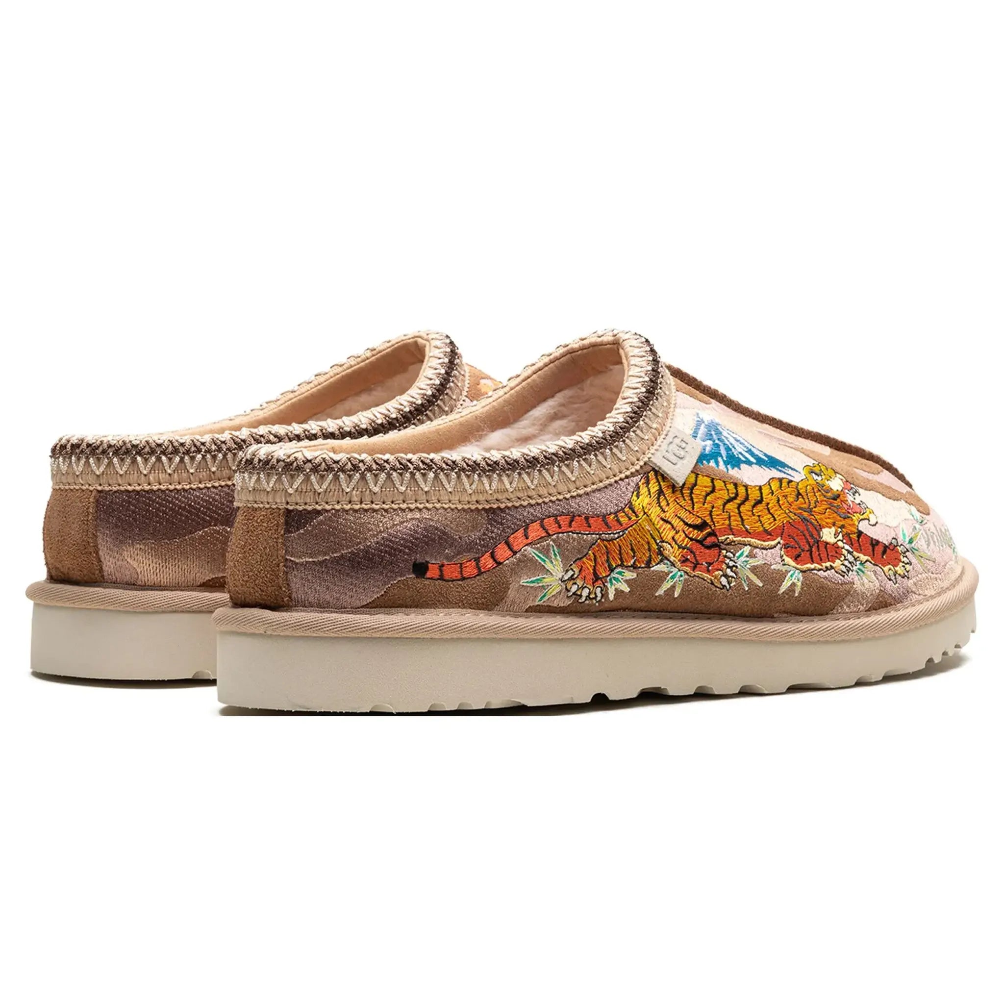 Palace x UGG Tasman Chestnut Camo Slippers for Men & Women - Cozy Indoor/Outdoor House Shoes - Perfect for Winter Comfort, Lounge Wear & Gift Giving