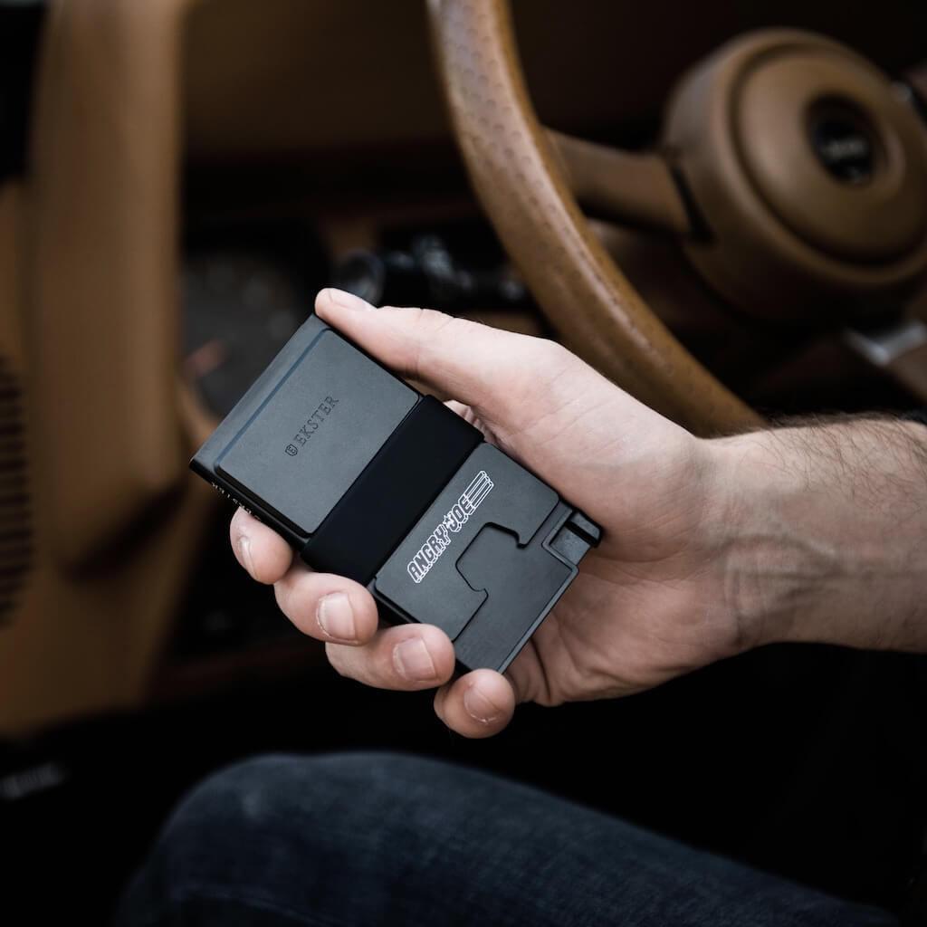 Ekster AJS Wallet - Slim RFID Blocking Minimalist Wallet for Men with Quick Card Access | Perfect for Travel, Business & Everyday Carry