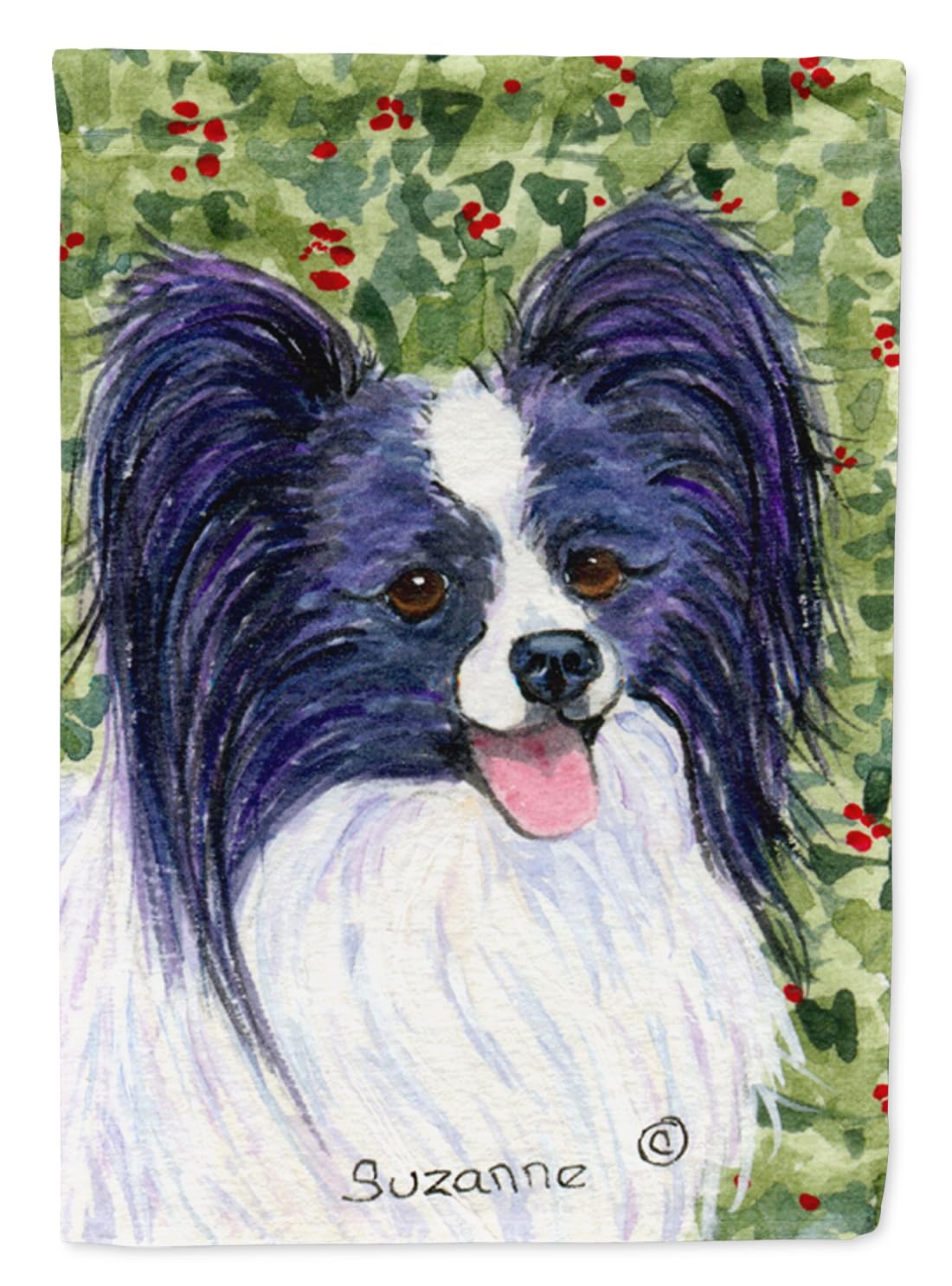 Caroline's Treasures SS8811GF Papillon Garden Flag - Colorful Butterfly Mailbox & Yard Decoration for Outdoor Patio, Flower Beds, and Garden - Perfect for Seasonal Home Decor & Welcome Sign