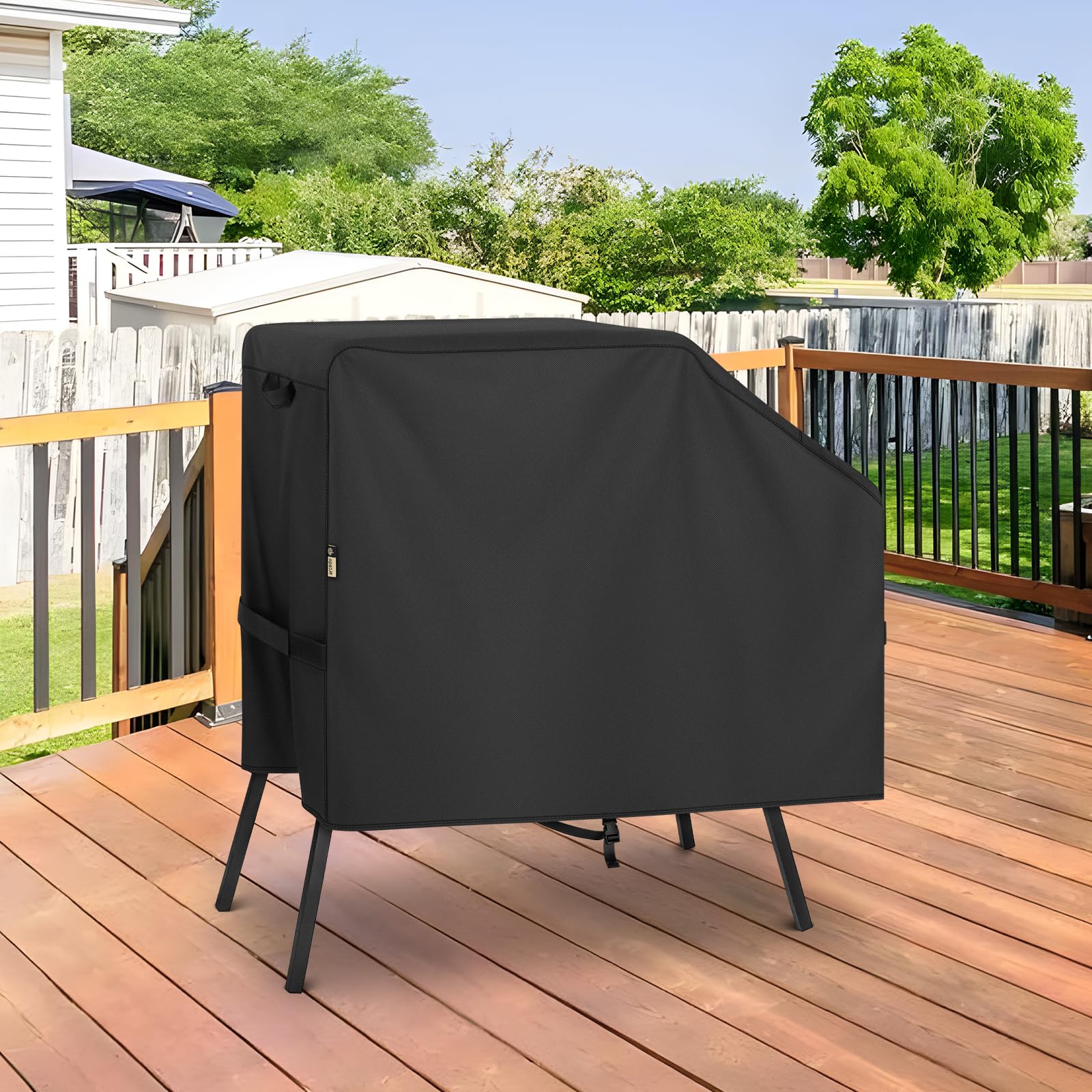 Heavy Duty Waterproof Griddle Cover for Blackstone 22 & 17 Inch Grills - Windproof, Rip-Proof BBQ Accessory with Hood & Stand | Perfect for Outdoor Cooking, Backyard Parties & Camping Trips