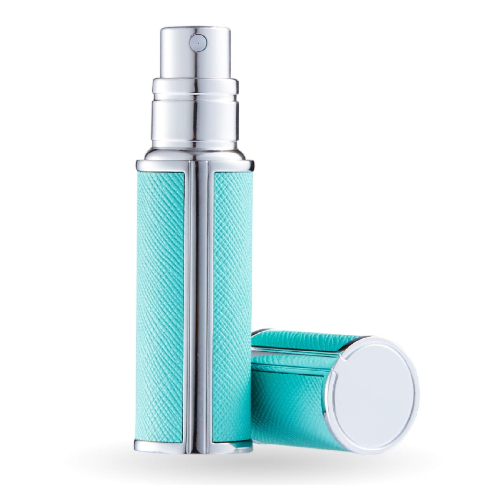 UULANFA 5ml Refillable Perfume Atomizer - Portable Travel Perfume Spray Bottle for Men & Women | Mini Pocket-Size Essential Oil Dispenser | Perfect for Gym, Office & Airplane Carry-On (Green)