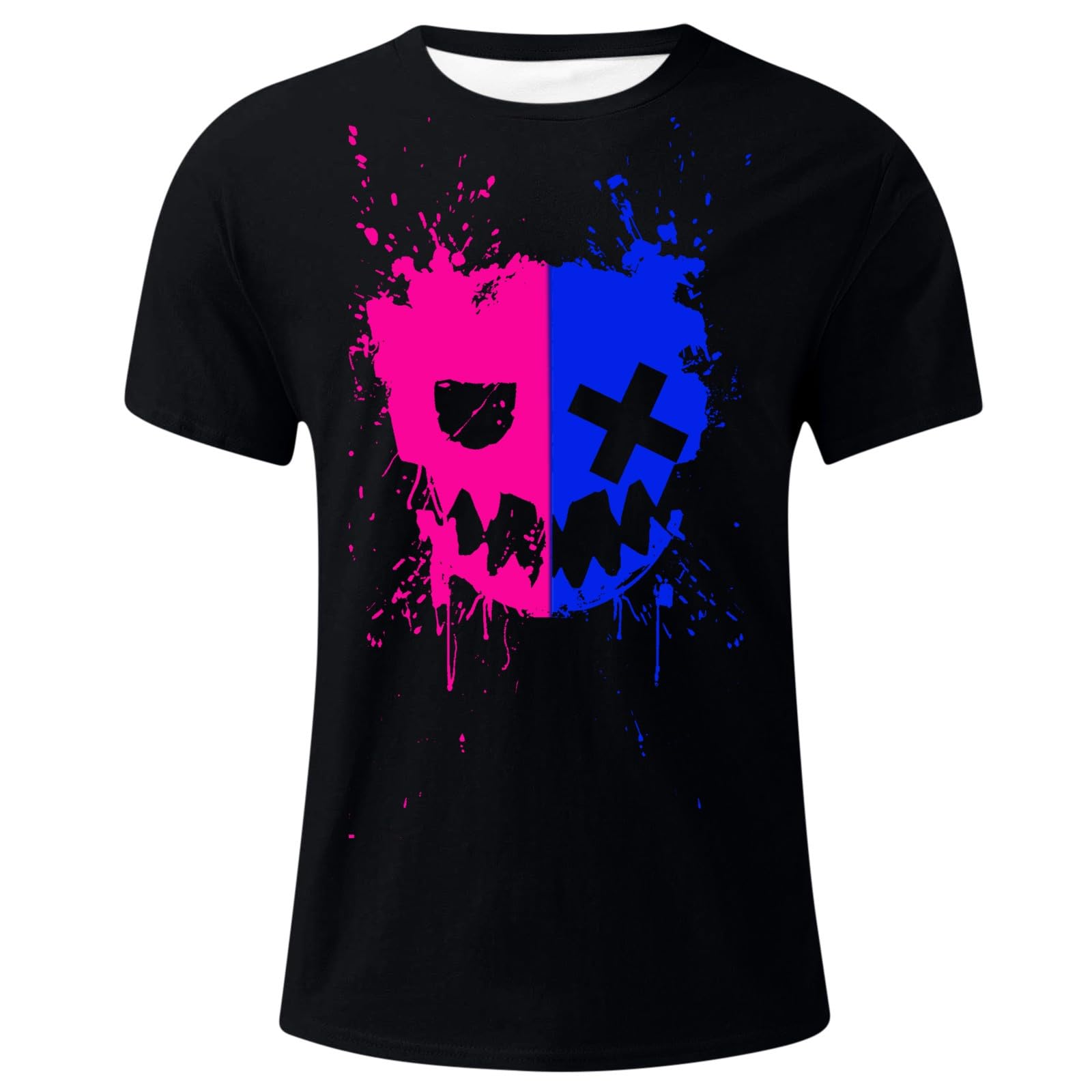 Trendy 2024 Men's Summer Graphic T-Shirts - Loose Fit Casual Short Sleeve Crewneck Tees for Outdoor Activities, Travel & Streetwear Fashion