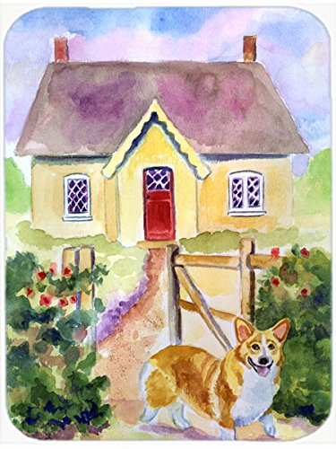 Pembroke Corgi Cottage Visit Mouse Pad - Large Washable Desk Mat for Home Office, Gaming & Computer Use | Non-Slip Hot Pad & Trivet | Cute Dog-Themed Work Accessory | Perfect for PC, Laptop & Workspace Decor