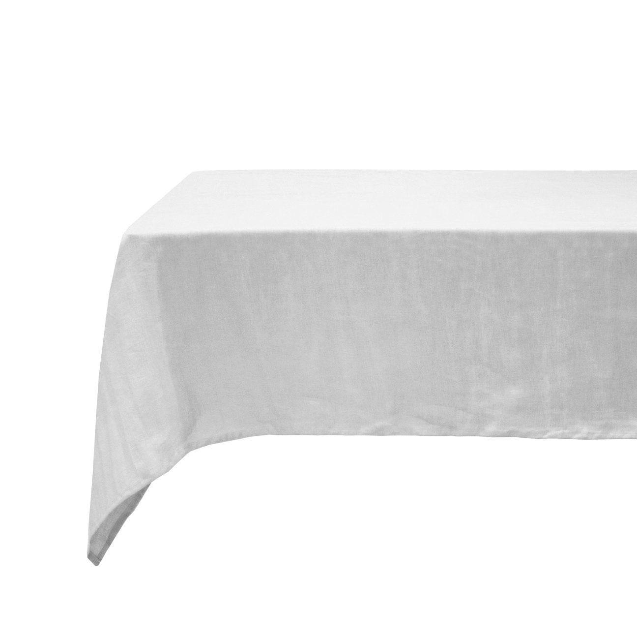 Premium French Linen Tablecloth - SILVER Collection by Bambury | Elegant Dining & Special Occasion Table Decor