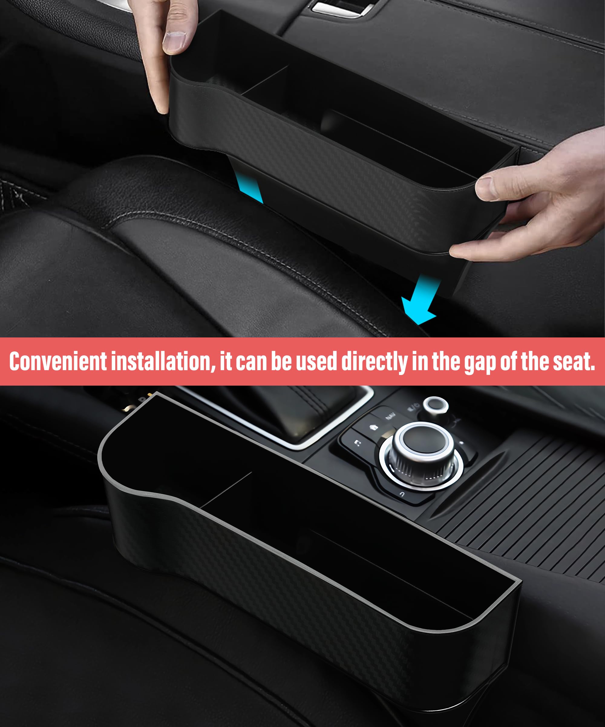 ESEWALAS Car Seat Organizer - Multifunctional Storage Box for Car, Portable Auto Organizer with Multiple Pockets, Unisex Vehicle Accessories - Perfect for Road Trips, Baby Essentials & Travel Organization
