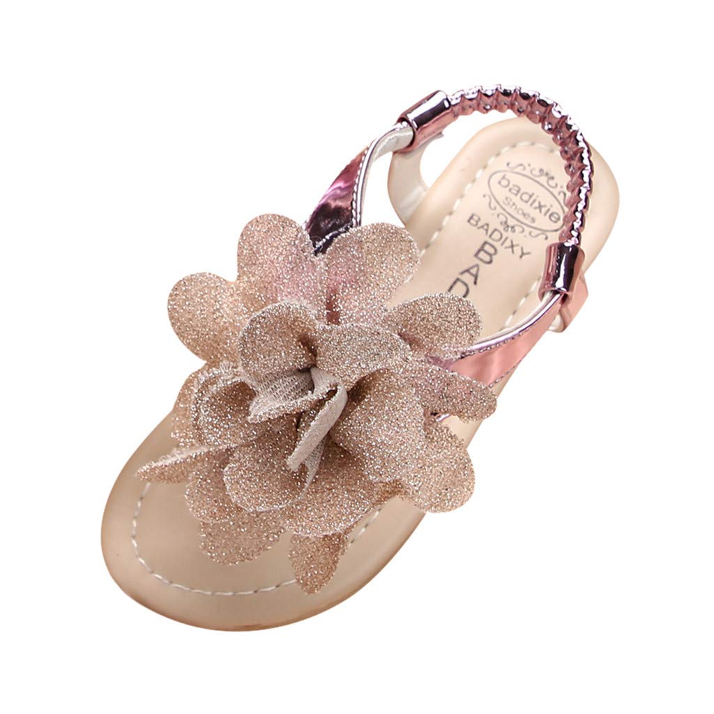 Baby Girl Flower Sandals - Christening & Baptism Shoes for Toddlers - Gender Neutral & Comfortable for Special Occasions