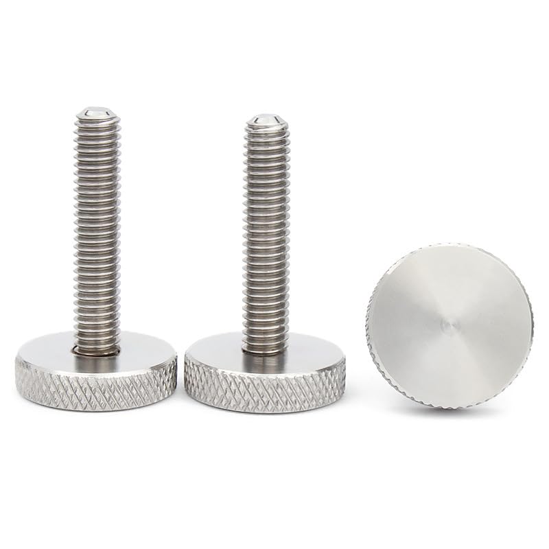 300Pcs Stainless Steel Flat Head Round Rotating Screws - Heavy Duty Hardware Reinforcement Accessories for Furniture, Cabinets & DIY Projects