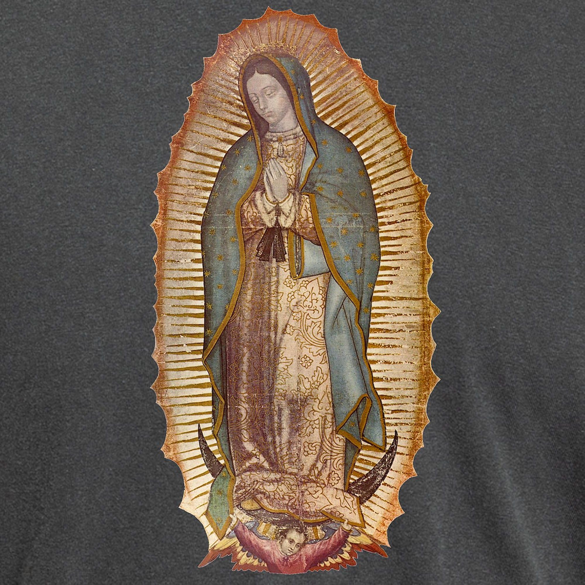 Our Lady of Guadalupe T-Shirt for Men - Premium Comfort Colors Cotton Tee - Perfect for Religious Events, Church Gatherings & Casual Wear
