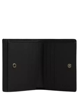 Coach Eliza Small Leather Wallet with Snap Closure - Stylish & Compact for Everyday Use, Travel & Gifts