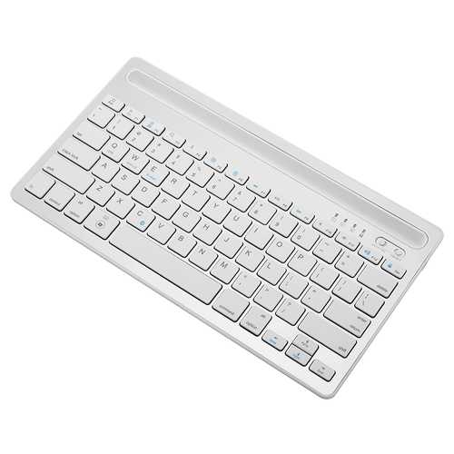 Dual Channel Bluetooth Wireless Keyboard - Ultra Thin Portable Keyboard for Phones, Tablets, iPad - Perfect for Home, Office & Travel Use