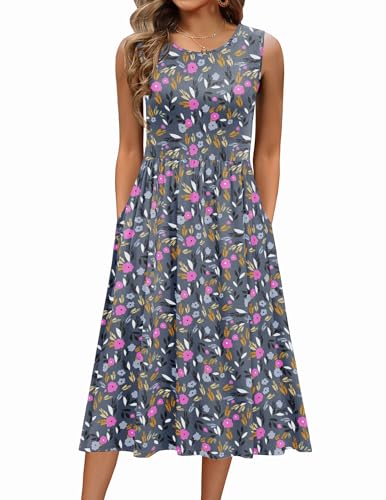 Blue Flower Print