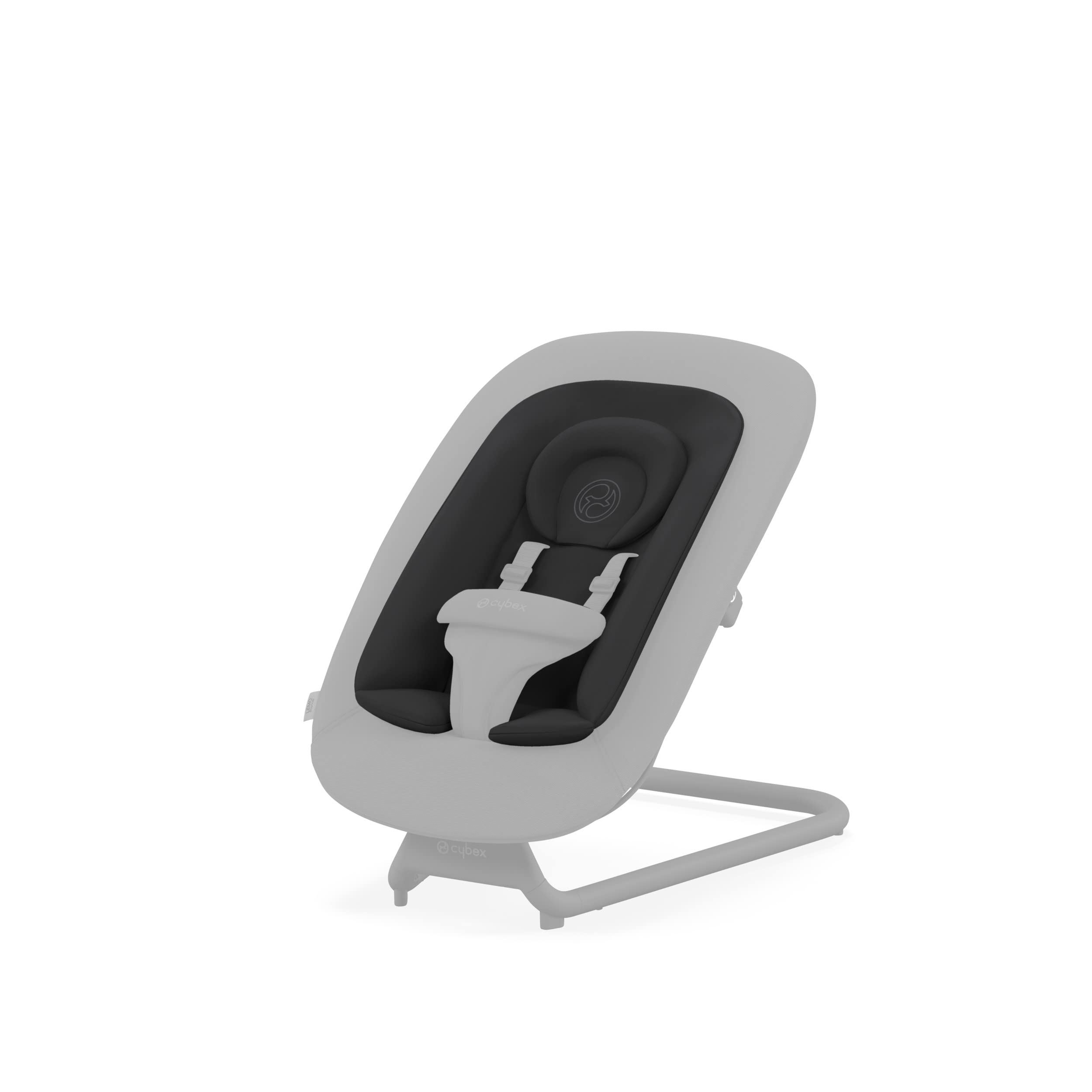 Cybex Lemo Self-Bouncing Baby Bouncer - Adjustable Harness & Breathable Mesh Backrest with Comfort Inlay & Head Hugger - Playtime & Relaxation for Infants - Perfect for Nursery, Living Room or Outdoor Use - Stunning Black