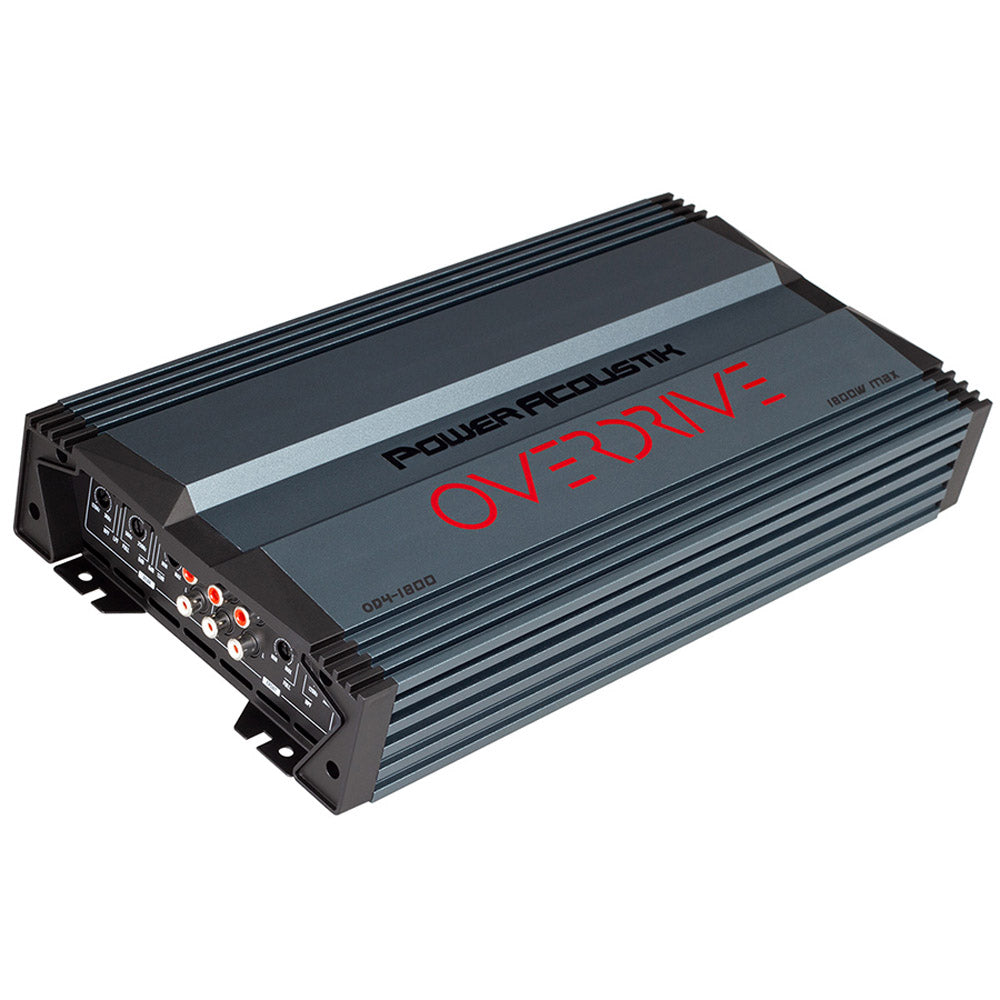 Power Acoustik OD4 1800 4-Channel Car Amplifier - 1800W Max Power, Class A/B Full Range Audio for Cars, Trucks & SUVs - Perfect for Upgrading Your Vehicle Sound System