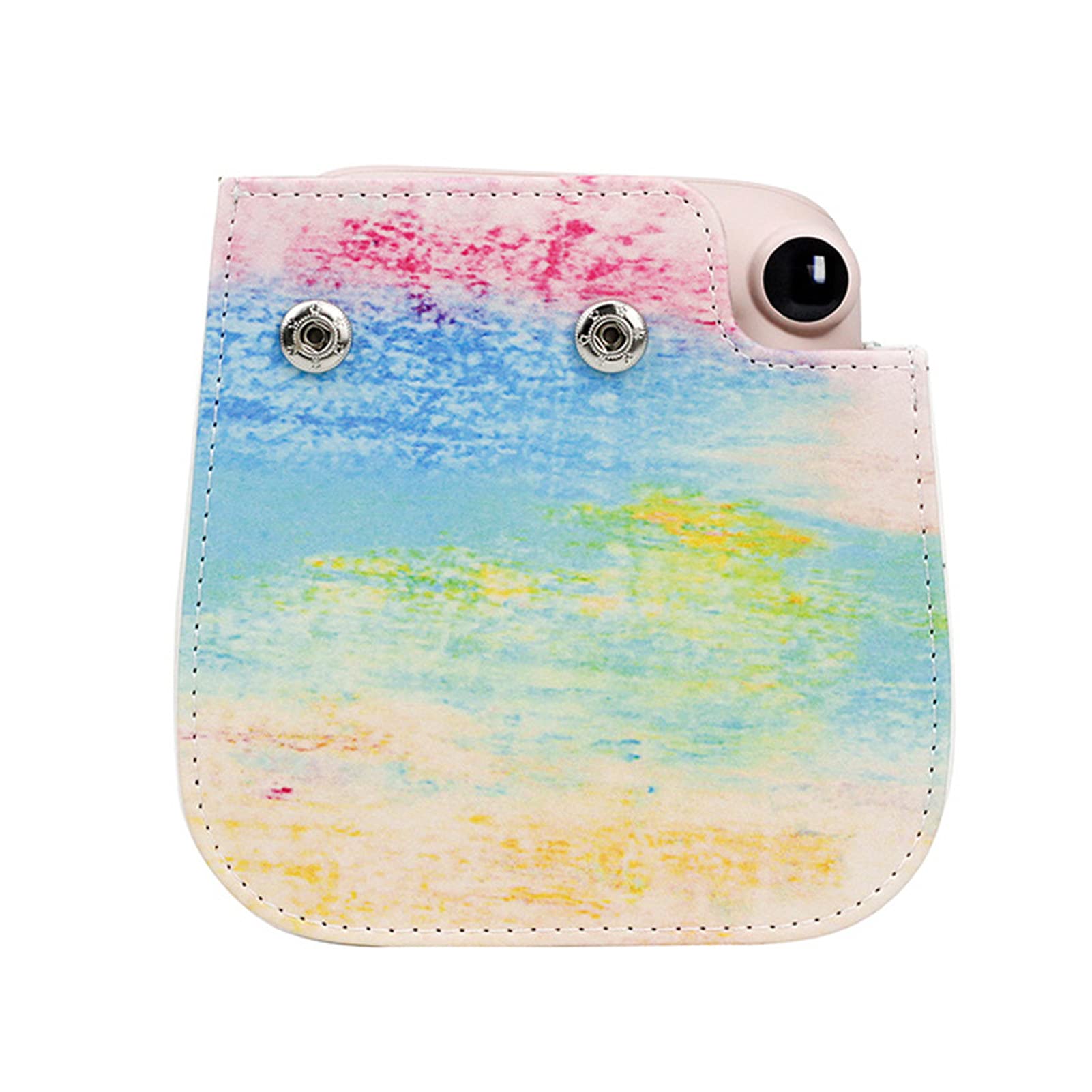 Grey990 Camera Bag - Cute Printed Adjustable Faux Leather Storage Case for Instax Mini 11 | Compact Protective Pouch for Travel, Photography & Everyday Use