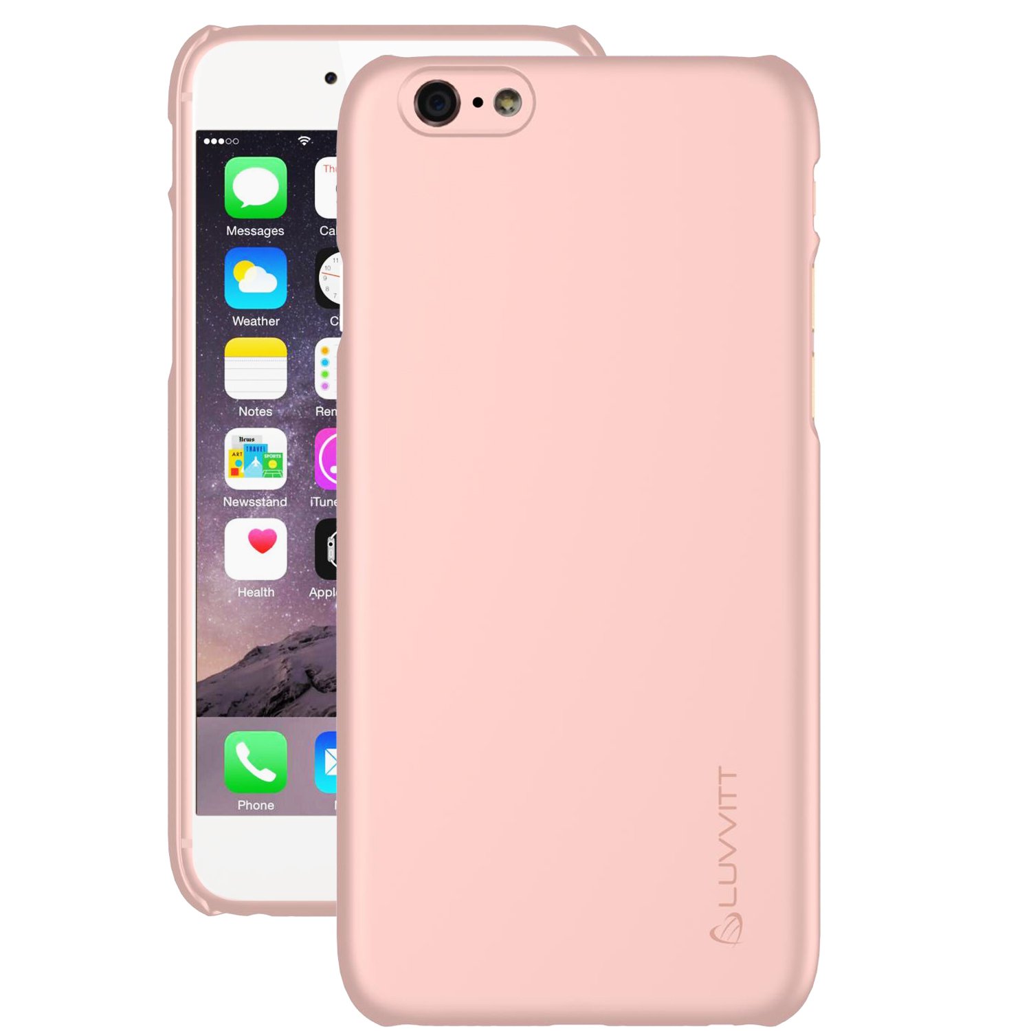 LUVVITT SVELTE Slim Fit iPhone 6/6s Case - Premium Matte Finish Hard Cover [Rose Gold] | Protective & Stylish Phone Cover for Women & Men | Perfect for Daily Use, Work & Travel