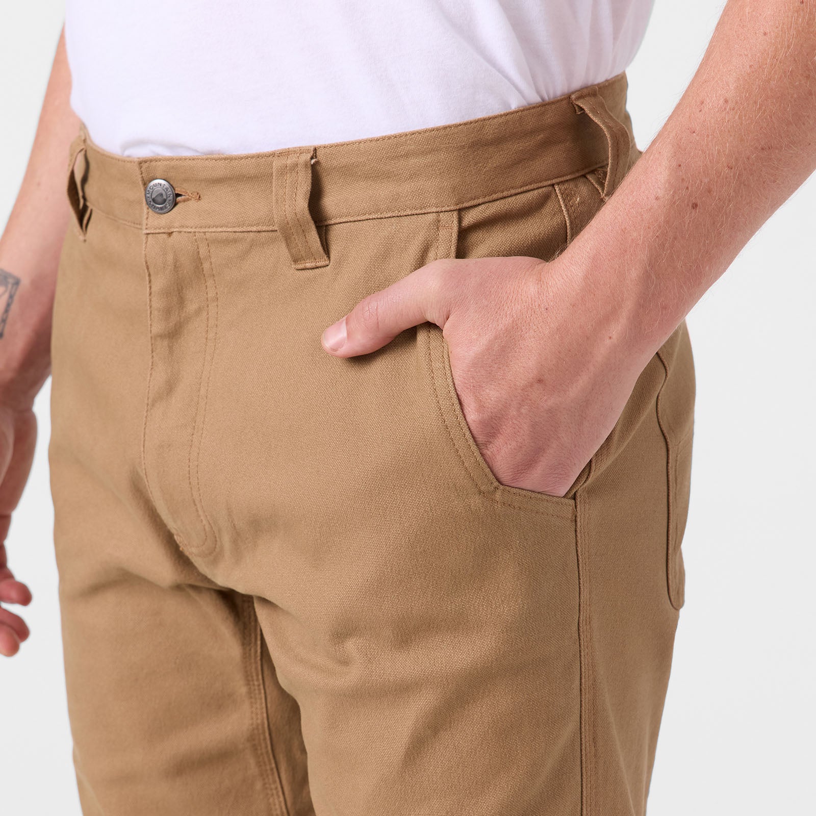 **Men's Classic Fit Mountain Pants in Tobacco - Durable Hiking & Outdoor Adventure Pants for Men**