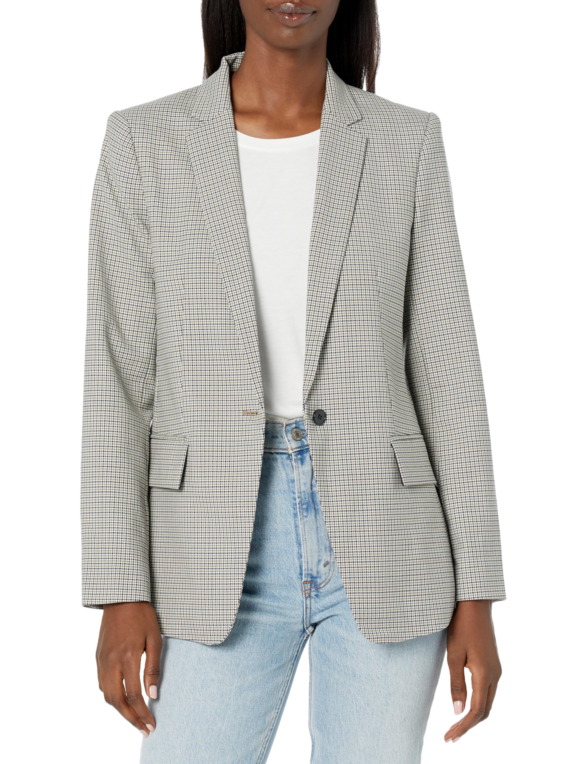 Club Monaco Women's Borrem Blazer - Slim Fit Stretch Wool Blazer for Office & Business | Professional Workwear for Women | Perfect for Meetings, Interviews & Formal Events