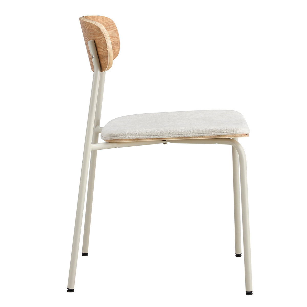 Modern Cove Fabric Dining Chairs (Set of 2) - Comfortable Upholstered Kitchen & Dining Room Chairs for Home, Restaurant, and Cafe Use