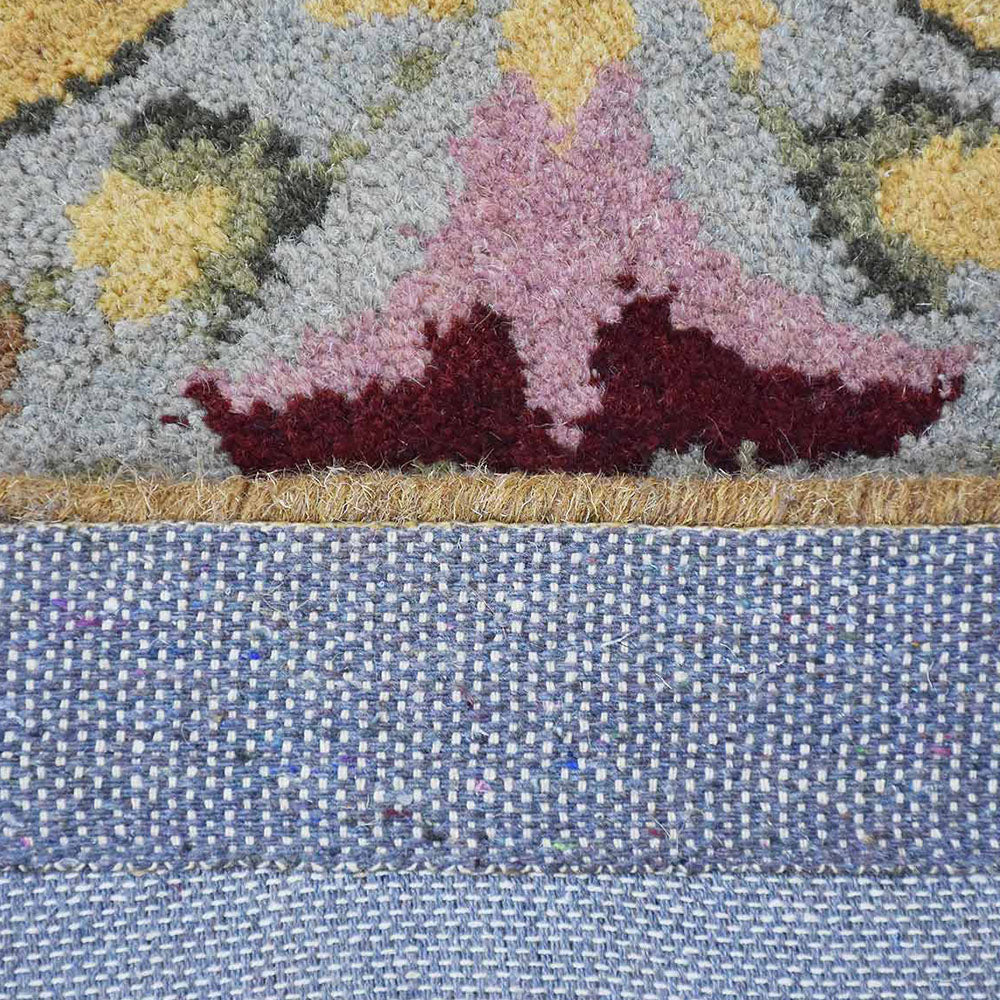 Qom Hand Tufted Rug - Soft Modern Wool Area Carpet for Living Room, Bedroom & Nursery - Non-Slip Home Decor Floor Mat