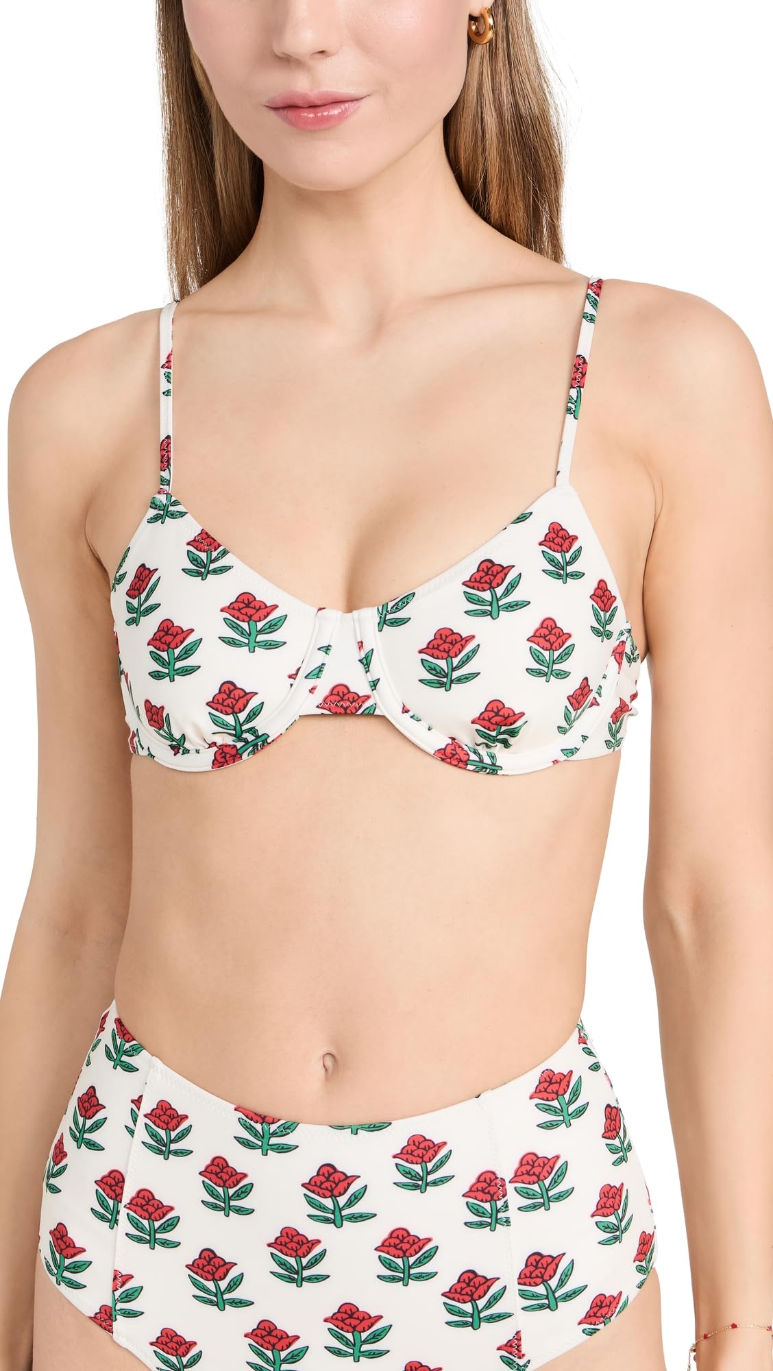 Rhode Women's Divya Bikini Top - Sexy Swimwear for Beach & Pool - Perfect for Summer Vacations, Tropical Getaways, and Resort Wear