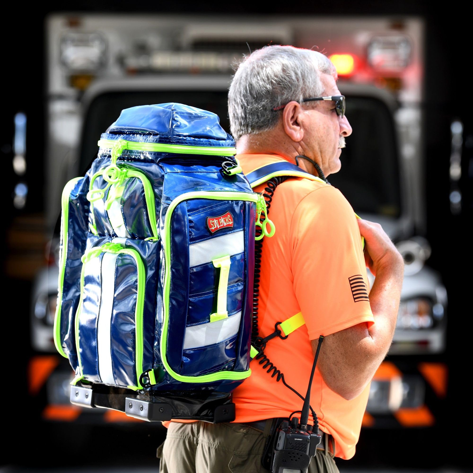 **Statpacks G3+ Perfusion Red Hybrid Medic Backpack – Lightweight EMS Shoulder Sling Bag for BLS & ALS Trauma – Ideal for EMS, Police, Firefighters & First Responders – Perfect for Emergency Response, Outdoor Adventures & Tactical Missions**