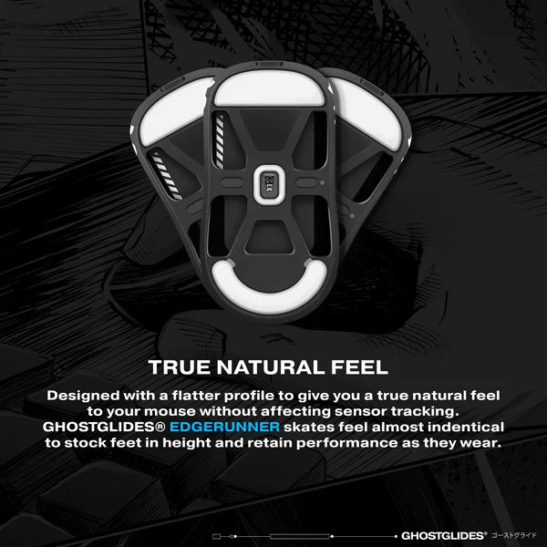 GHOSTGLIDES EDGERUNNER Gaming Mouse Feet for Pulsar X2, X2 Mini, X2V2, X2V2 Mini, X2H, X2H Mini - Smooth Glide for FPS, MOBA & Esports Gaming