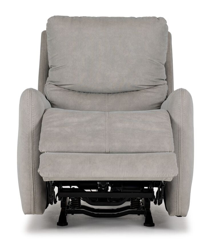 Chase Power Rocker Recliner Chair - Grey Upholstered Electric Lift Recliner with Remote Control for Living Room, Home Theater & Relaxation