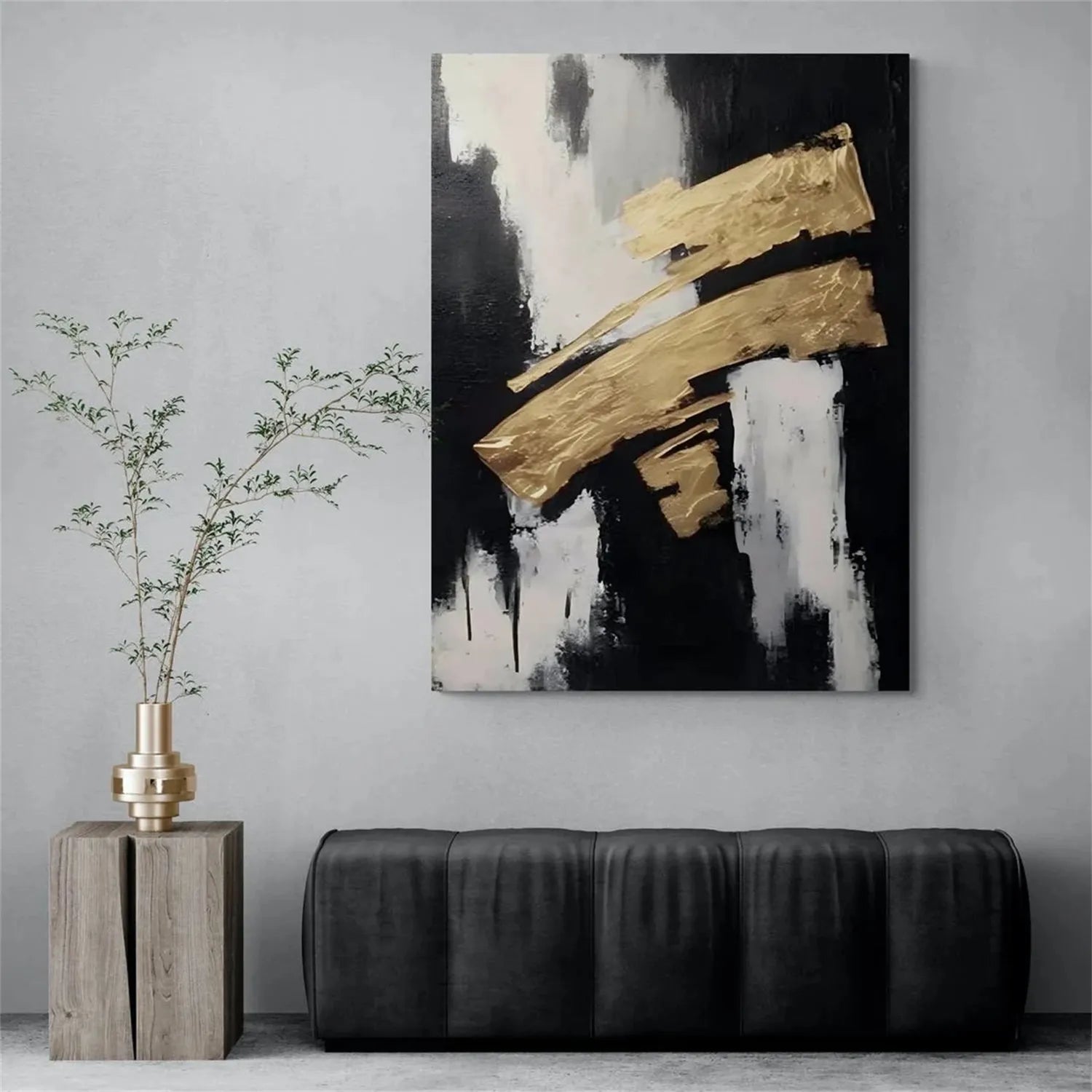 Abstract Painting #AB 255 - Modern Wall Art for Living Room, Bedroom & Office Decor | Large Canvas Artwork for Home & Office