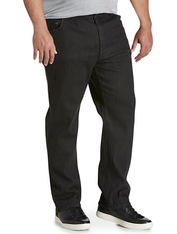 DXL Men's Big and Tall Athletic-Fit Jeans for Comfort & Style - Harbor Bay Stretch Denim Pants for Casual Wear & Outdoor Activities