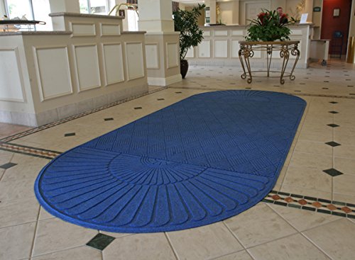 Premium Dual-Sided Dark Brown 3' x 15.5' Waterhog Entrance Mat - Heavy-Duty Doormat for High Traffic Areas, Homes & Offices