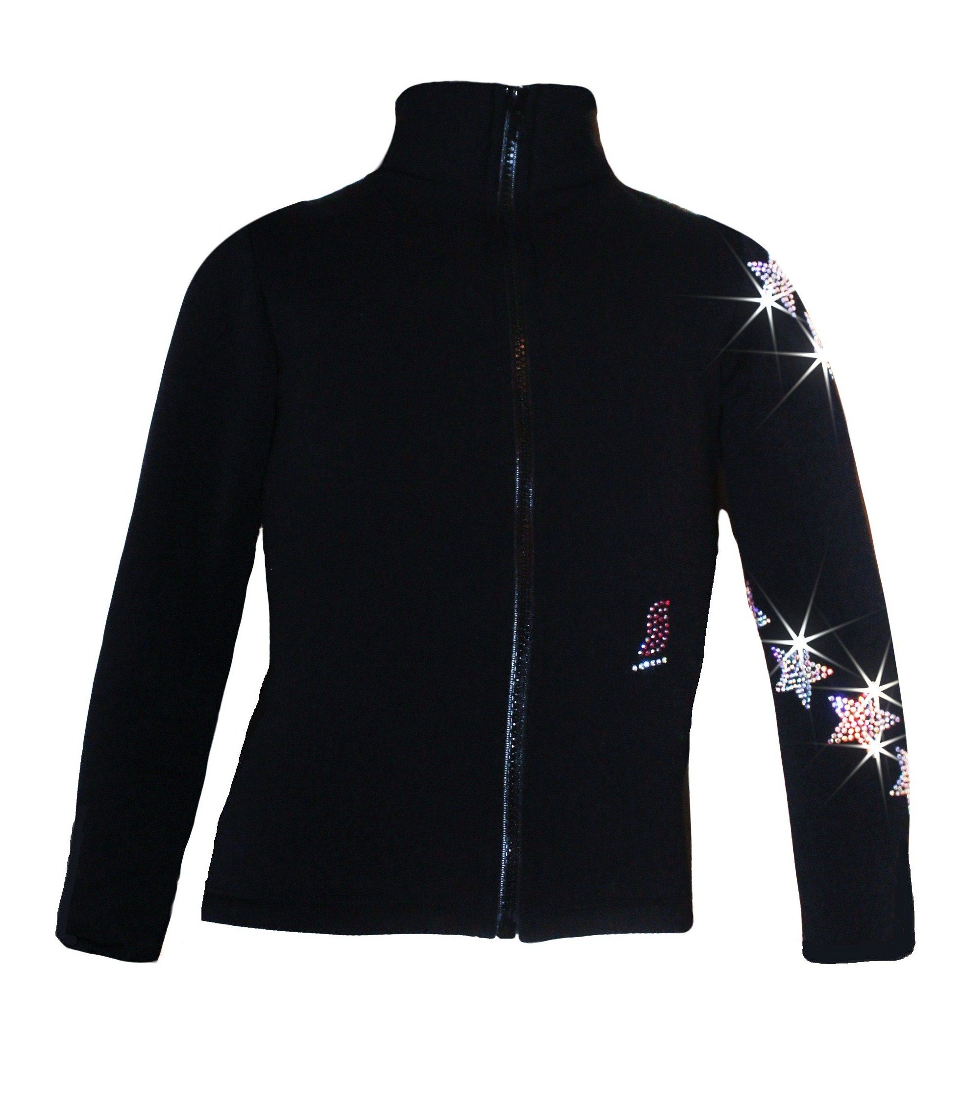Men's Ice Fire Polartec Fleece Spiral Stars Jacket - Warm Winter Outdoor Windproof Hooded Coat for Hiking, Camping & Snow Sports